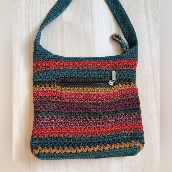 THE SAK CROSSBODY COLORFUL KNIT BAG - Picture 1 of 8